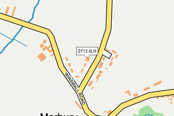 SY13 4LH map - OS OpenMap – Local (Ordnance Survey) SY13 4LH map - OS OpenMap – Local (Ordnance Survey)