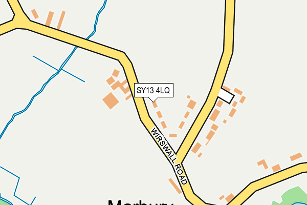 SY13 4LQ map - OS OpenMap – Local (Ordnance Survey) SY13 4LQ map - OS OpenMap – Local (Ordnance Survey)