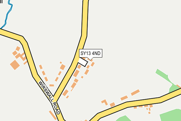 SY13 4ND map - OS OpenMap – Local (Ordnance Survey) SY13 4ND map - OS OpenMap – Local (Ordnance Survey)
