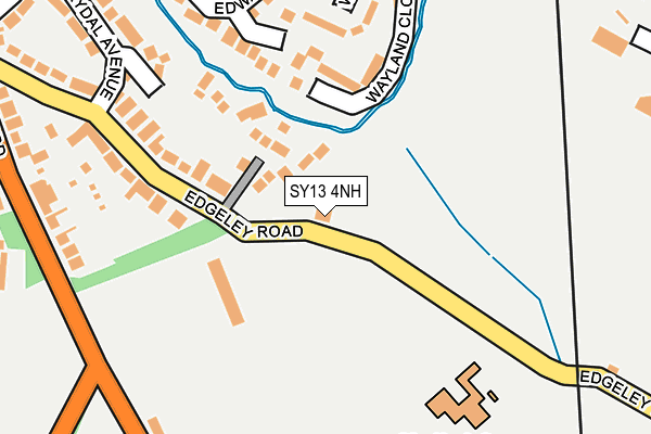 SY13 4NH map - OS OpenMap – Local (Ordnance Survey) SY13 4NH map - OS OpenMap – Local (Ordnance Survey)