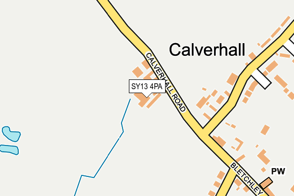 SY13 4PA map - OS OpenMap – Local (Ordnance Survey) SY13 4PA map - OS OpenMap – Local (Ordnance Survey)