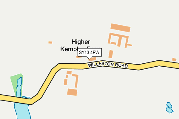 SY13 4PW map - OS OpenMap – Local (Ordnance Survey) SY13 4PW map - OS OpenMap – Local (Ordnance Survey)