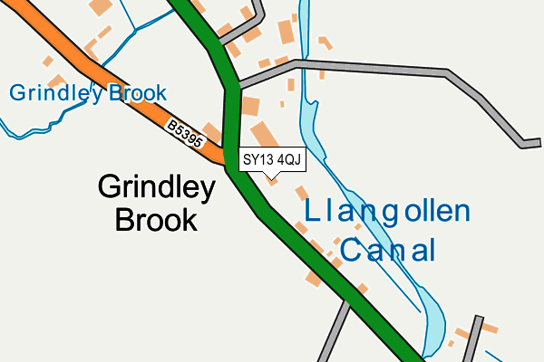 SY13 4QJ map - OS OpenMap – Local (Ordnance Survey) SY13 4QJ map - OS OpenMap – Local (Ordnance Survey)