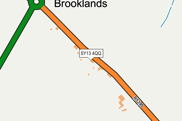 SY13 4QQ map - OS OpenMap – Local (Ordnance Survey) SY13 4QQ map - OS OpenMap – Local (Ordnance Survey)