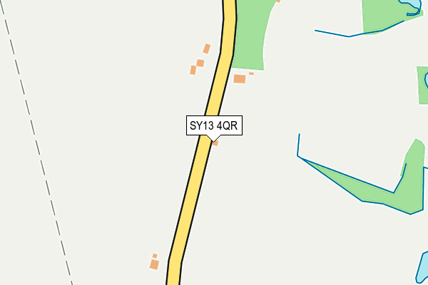 SY13 4QR map - OS OpenMap – Local (Ordnance Survey) SY13 4QR map - OS OpenMap – Local (Ordnance Survey)