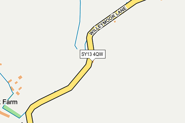 SY13 4QW map - OS OpenMap – Local (Ordnance Survey) SY13 4QW map - OS OpenMap – Local (Ordnance Survey)