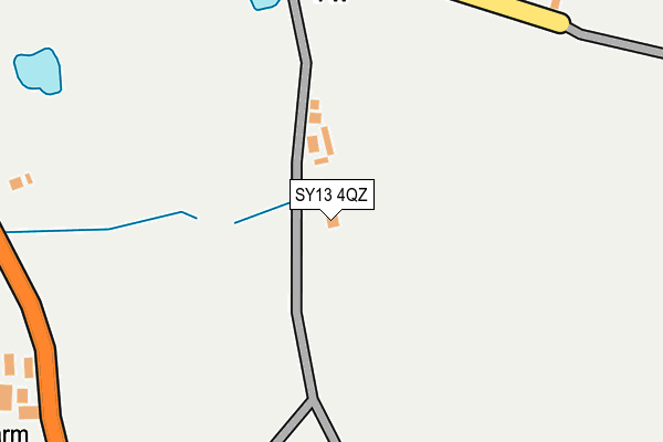 SY13 4QZ map - OS OpenMap – Local (Ordnance Survey) SY13 4QZ map - OS OpenMap – Local (Ordnance Survey)