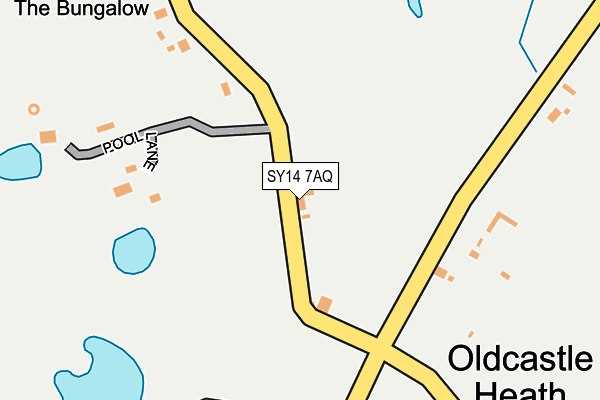 SY14 7AQ map - OS OpenMap – Local (Ordnance Survey) SY14 7AQ map - OS OpenMap – Local (Ordnance Survey)
