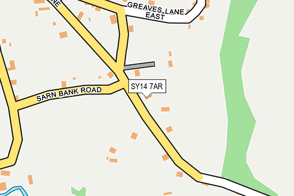 SY14 7AR map - OS OpenMap – Local (Ordnance Survey) SY14 7AR map - OS OpenMap – Local (Ordnance Survey)
