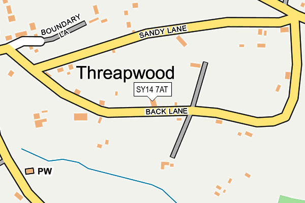 SY14 7AT map - OS OpenMap – Local (Ordnance Survey) SY14 7AT map - OS OpenMap – Local (Ordnance Survey)