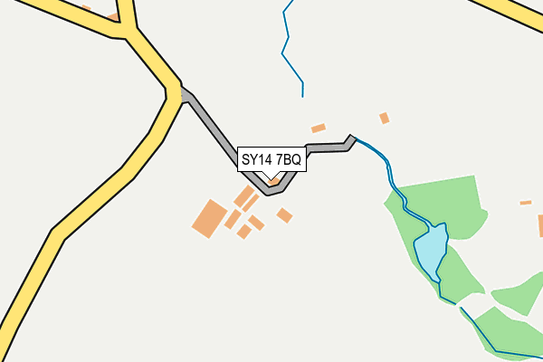 SY14 7BQ map - OS OpenMap – Local (Ordnance Survey) SY14 7BQ map - OS OpenMap – Local (Ordnance Survey)