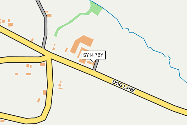 SY14 7BY map - OS OpenMap – Local (Ordnance Survey) SY14 7BY map - OS OpenMap – Local (Ordnance Survey)