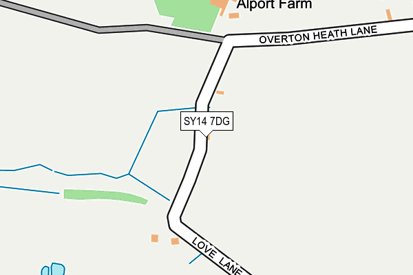SY14 7DG map - OS OpenMap – Local (Ordnance Survey) SY14 7DG map - OS OpenMap – Local (Ordnance Survey)