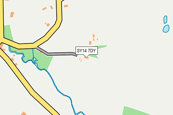 SY14 7DY map - OS OpenMap – Local (Ordnance Survey) SY14 7DY map - OS OpenMap – Local (Ordnance Survey)