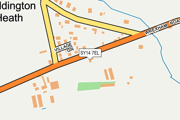 SY14 7EL map - OS OpenMap – Local (Ordnance Survey) SY14 7EL map - OS OpenMap – Local (Ordnance Survey)
