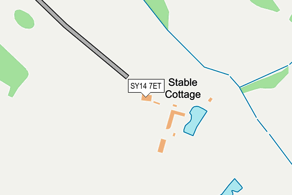 SY14 7ET map - OS OpenMap – Local (Ordnance Survey) SY14 7ET map - OS OpenMap – Local (Ordnance Survey)
