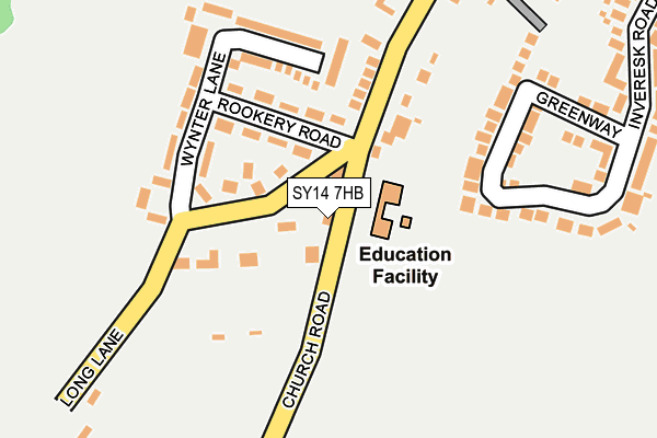 SY14 7HB map - OS OpenMap – Local (Ordnance Survey)