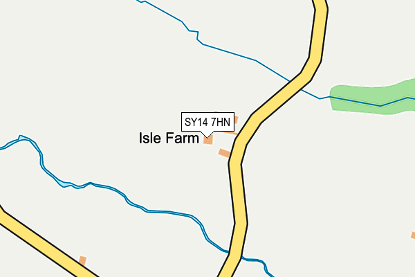 SY14 7HN map - OS OpenMap – Local (Ordnance Survey) SY14 7HN map - OS OpenMap – Local (Ordnance Survey)
