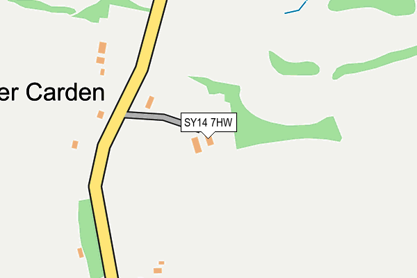 SY14 7HW map - OS OpenMap – Local (Ordnance Survey) SY14 7HW map - OS OpenMap – Local (Ordnance Survey)