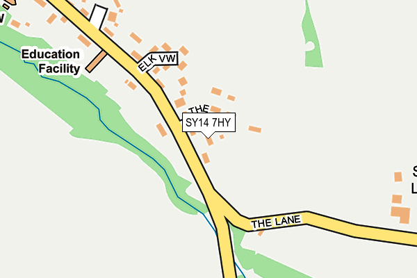SY14 7HY map - OS OpenMap – Local (Ordnance Survey) SY14 7HY map - OS OpenMap – Local (Ordnance Survey)