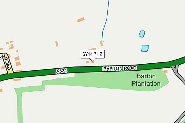 SY14 7HZ map - OS OpenMap – Local (Ordnance Survey) SY14 7HZ map - OS OpenMap – Local (Ordnance Survey)