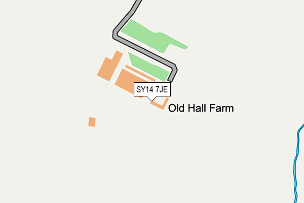 SY14 7JE map - OS OpenMap – Local (Ordnance Survey) SY14 7JE map - OS OpenMap – Local (Ordnance Survey)