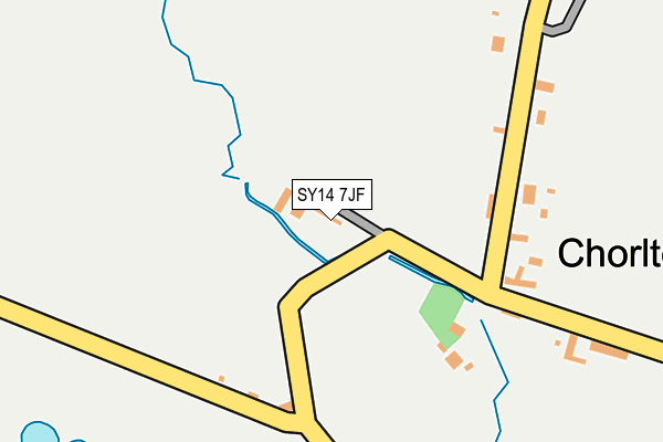 SY14 7JF map - OS OpenMap – Local (Ordnance Survey) SY14 7JF map - OS OpenMap – Local (Ordnance Survey)
