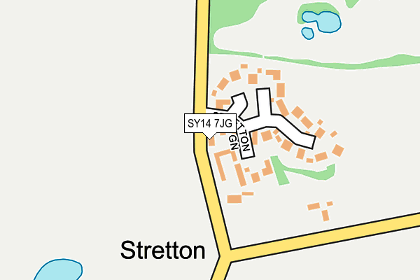SY14 7JG map - OS OpenMap – Local (Ordnance Survey) SY14 7JG map - OS OpenMap – Local (Ordnance Survey)