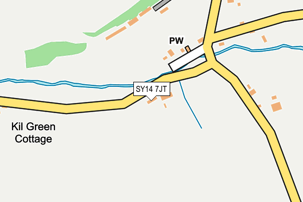 SY14 7JT map - OS OpenMap – Local (Ordnance Survey) SY14 7JT map - OS OpenMap – Local (Ordnance Survey)