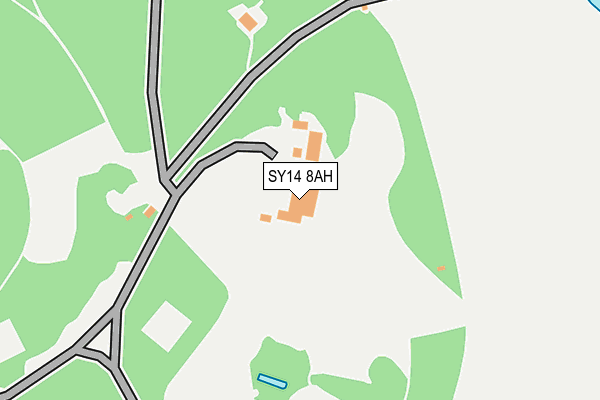 SY14 8AH map - OS OpenMap – Local (Ordnance Survey) SY14 8AH map - OS OpenMap – Local (Ordnance Survey)