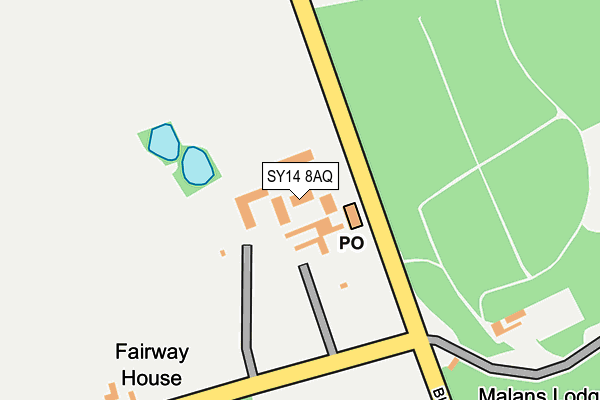 SY14 8AQ map - OS OpenMap – Local (Ordnance Survey) SY14 8AQ map - OS OpenMap – Local (Ordnance Survey)