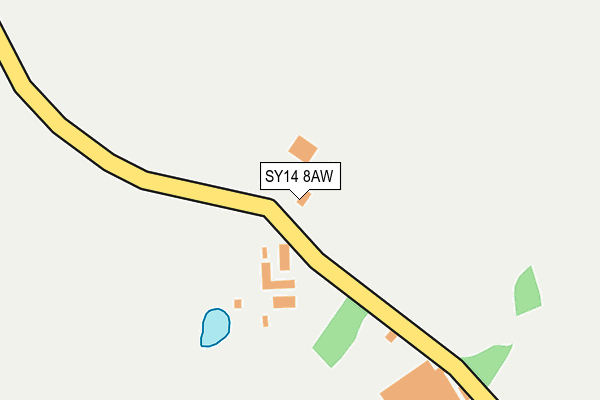 SY14 8AW map - OS OpenMap – Local (Ordnance Survey)