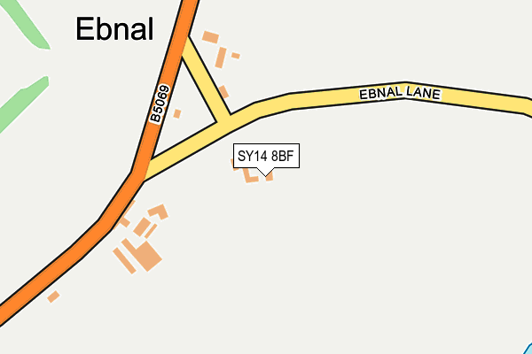 SY14 8BF map - OS OpenMap – Local (Ordnance Survey) SY14 8BF map - OS OpenMap – Local (Ordnance Survey)