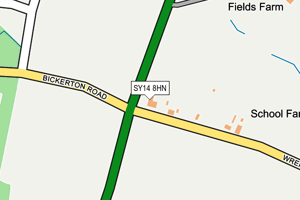 SY14 8HN map - OS OpenMap – Local (Ordnance Survey) SY14 8HN map - OS OpenMap – Local (Ordnance Survey)