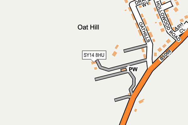 SY14 8HU map - OS OpenMap – Local (Ordnance Survey) SY14 8HU map - OS OpenMap – Local (Ordnance Survey)