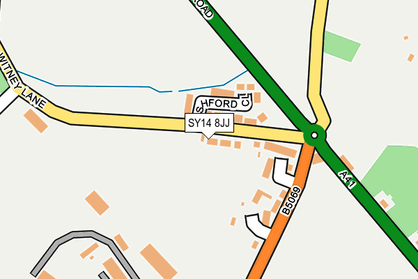 SY14 8JJ map - OS OpenMap – Local (Ordnance Survey) SY14 8JJ map - OS OpenMap – Local (Ordnance Survey)