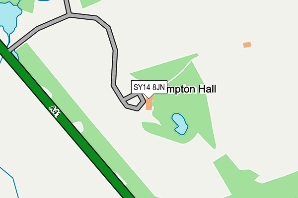 SY14 8JN map - OS OpenMap – Local (Ordnance Survey) SY14 8JN map - OS OpenMap – Local (Ordnance Survey)
