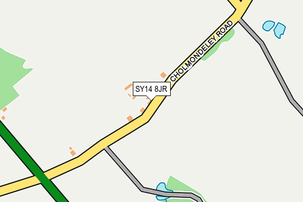 SY14 8JR map - OS OpenMap – Local (Ordnance Survey) SY14 8JR map - OS OpenMap – Local (Ordnance Survey)