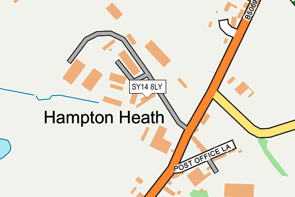 SY14 8LY map - OS OpenMap – Local (Ordnance Survey) SY14 8LY map - OS OpenMap – Local (Ordnance Survey)