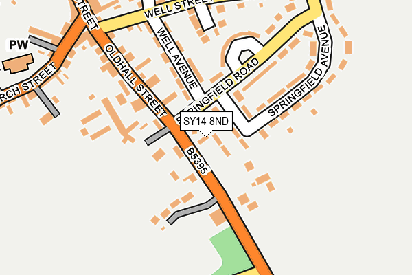 SY14 8ND map - OS OpenMap – Local (Ordnance Survey) SY14 8ND map - OS OpenMap – Local (Ordnance Survey)