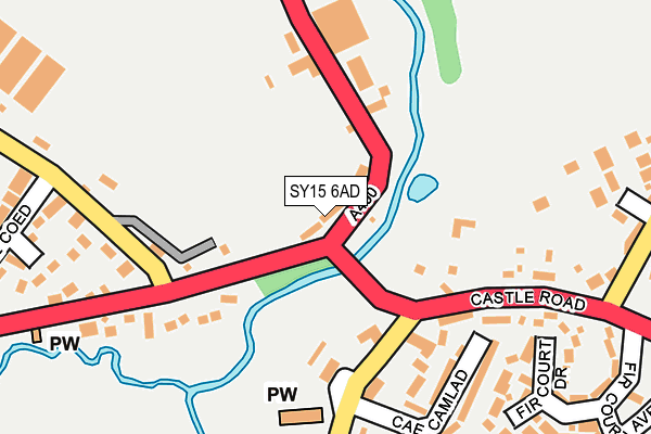 SY15 6AD map - OS OpenMap – Local (Ordnance Survey) SY15 6AD map - OS OpenMap – Local (Ordnance Survey)