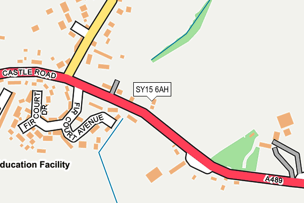 SY15 6AH map - OS OpenMap – Local (Ordnance Survey) SY15 6AH map - OS OpenMap – Local (Ordnance Survey)