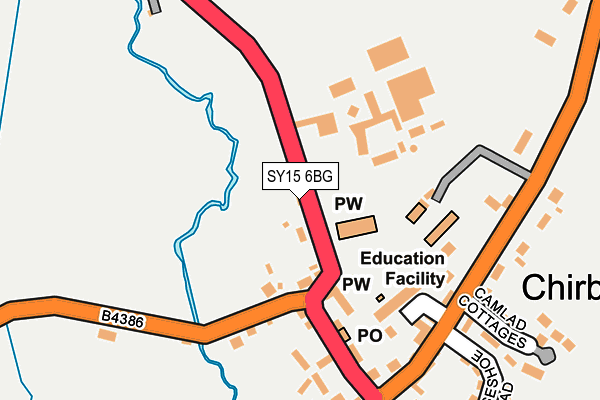SY15 6BG map - OS OpenMap – Local (Ordnance Survey) SY15 6BG map - OS OpenMap – Local (Ordnance Survey)