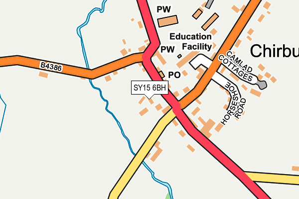 SY15 6BH map - OS OpenMap – Local (Ordnance Survey) SY15 6BH map - OS OpenMap – Local (Ordnance Survey)