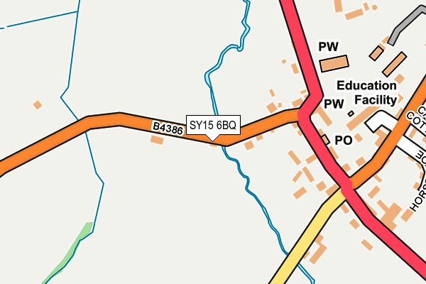 SY15 6BQ map - OS OpenMap – Local (Ordnance Survey) SY15 6BQ map - OS OpenMap – Local (Ordnance Survey)