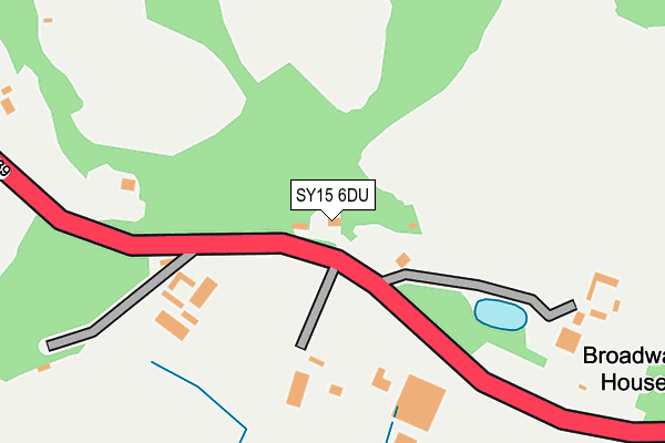 SY15 6DU map - OS OpenMap – Local (Ordnance Survey) SY15 6DU map - OS OpenMap – Local (Ordnance Survey)