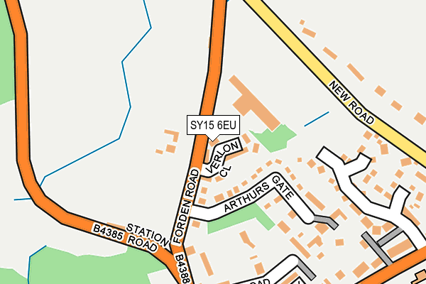 SY15 6EU map - OS OpenMap – Local (Ordnance Survey) SY15 6EU map - OS OpenMap – Local (Ordnance Survey)