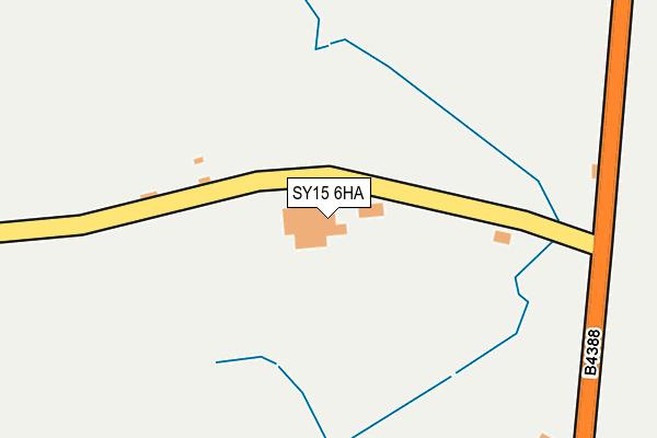 SY15 6HA map - OS OpenMap – Local (Ordnance Survey) SY15 6HA map - OS OpenMap – Local (Ordnance Survey)