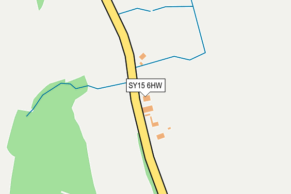 SY15 6HW map - OS OpenMap – Local (Ordnance Survey) SY15 6HW map - OS OpenMap – Local (Ordnance Survey)
