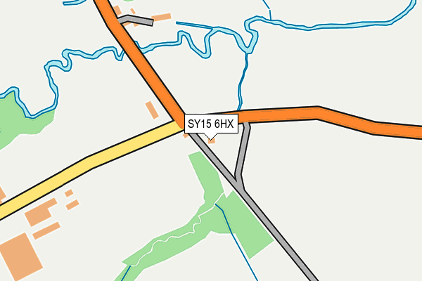 SY15 6HX map - OS OpenMap – Local (Ordnance Survey) SY15 6HX map - OS OpenMap – Local (Ordnance Survey)
